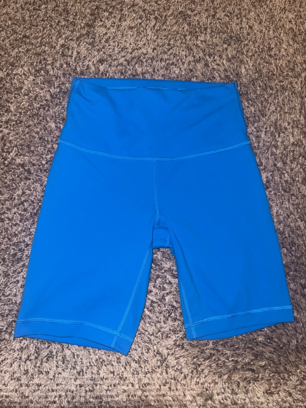 Lululemon High-Rise Athletic Bike Shorts - Blue